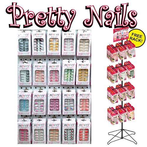 ''288pc Press on NAILS Display. 24 styles assorted, #2-NAILS-DSP''