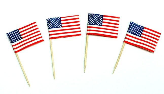 ''TOOTHPICKS - USA FLAGS, 50 PC''