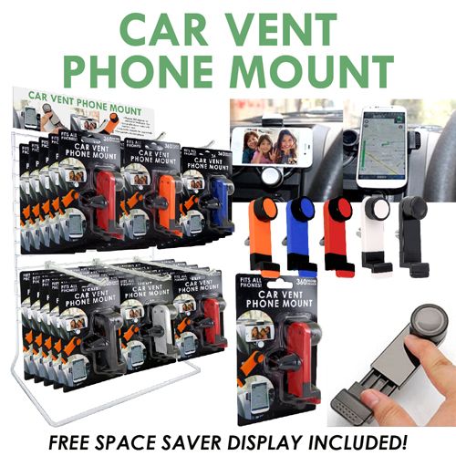 ''36pc CELL PHONE Vent Car Mount Display, #26-1002''
