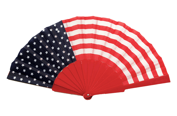 Folding Fan (USA FLAG)