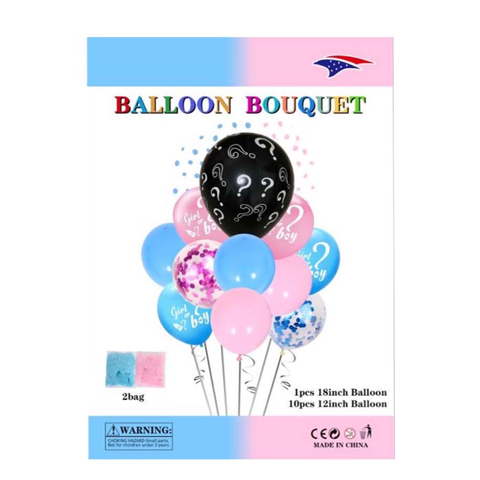 Baby Gender Reveal BALLOON Bouquet Kit #D-14834-120