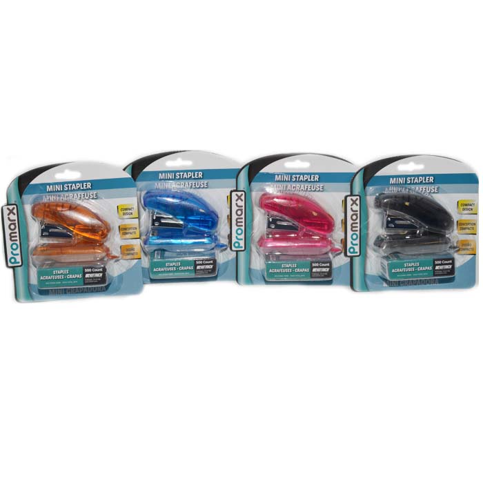 Promarx Mini STAPLER Set Asst Colors #DA33-74702-48