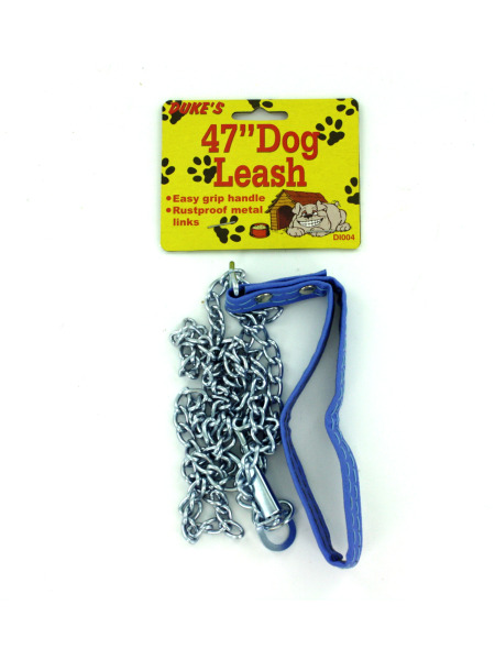 Dog Leash with Faux LEATHER Handle