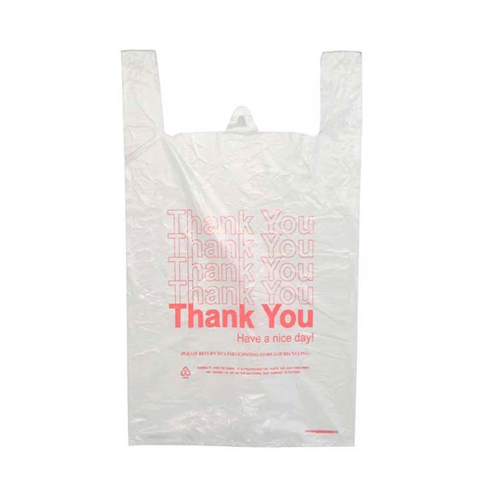 T-SHIRT Bag Wht(Thank You)10.5x6.25x20in #FPF-75130-700