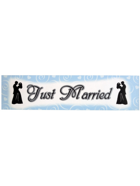 Just Married Wedding Banner