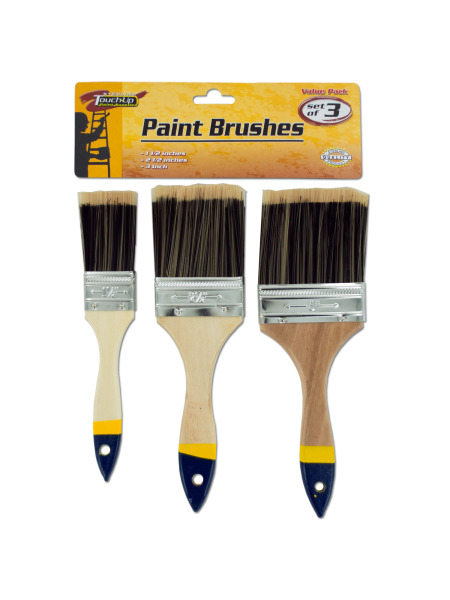 PAINT Brush Set with Wood Handles