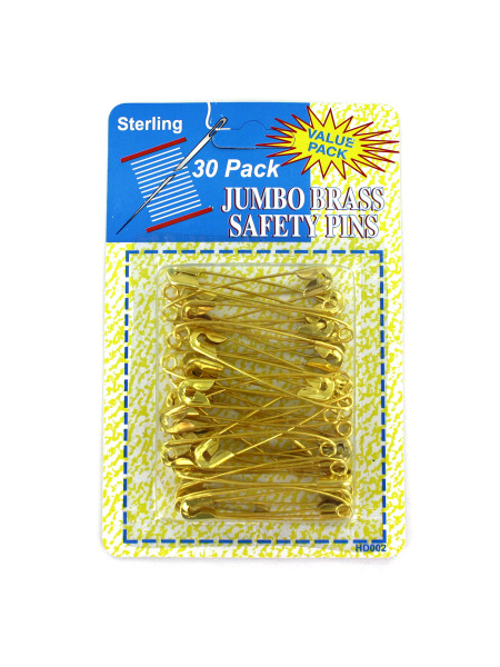 Jumbo GOLD Tone Safety Pins