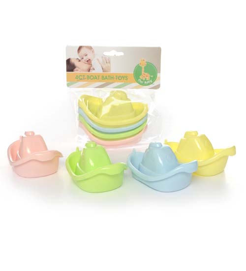 4Ct. Baby BOAT TOY 4 Colors #IBYT-70062-48