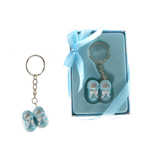 Pair of Baby SHOES Key Chain - Blue