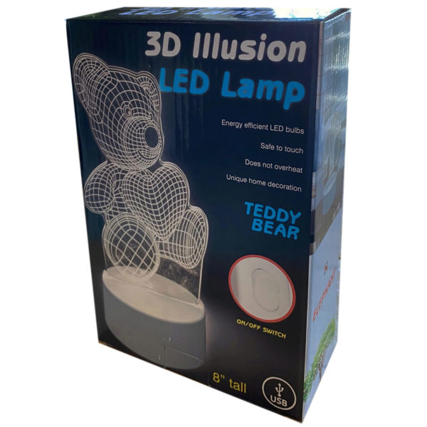 3D Illusion LAMP in 2 Assorted Styles