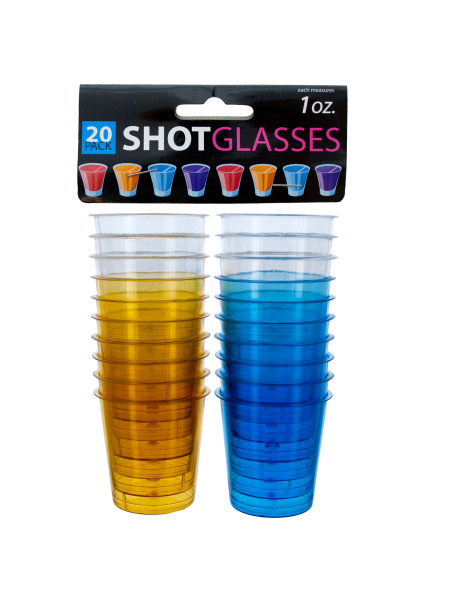 1 oz. Clear Plastic Shot GLASSES