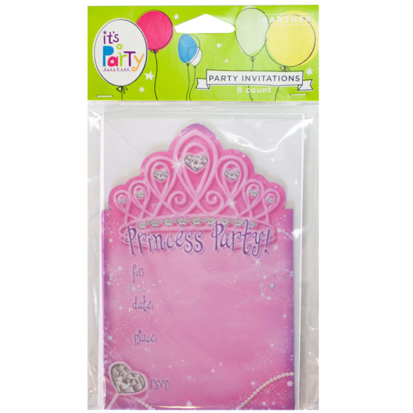 8 count princess invitations
