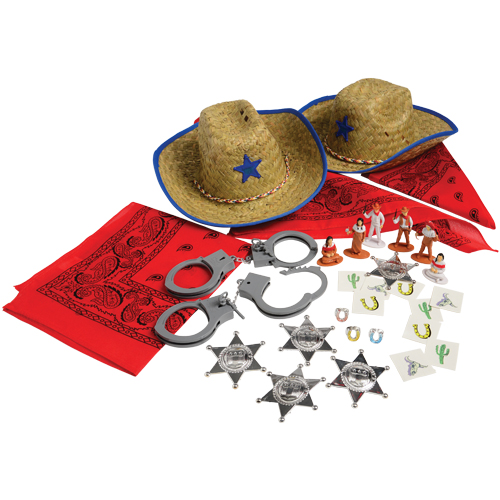 CHILD-SIZE ASSORTED WESTERN COSTUME ACCESSORIES / 41 PC. SET #SA147