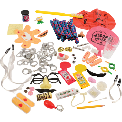 JOKE ASSORTMENT FOR PARTIES AND GAG GIFTS / 58 PIECE SET #SA167