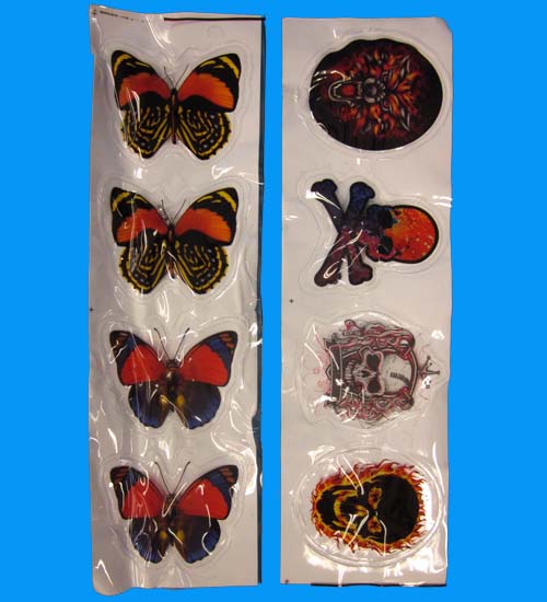 Q6 LED Stickers : Butterfly & SKULL #WB9639