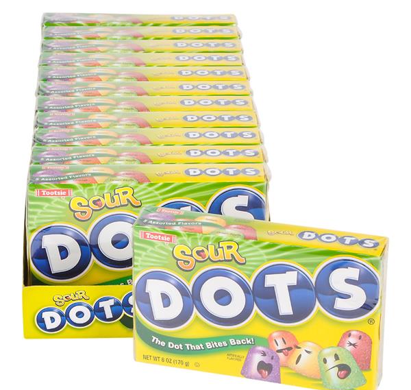 DOTS SOUR THEATER BOX CANDY 12PC/CASE